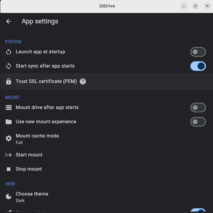 S3Drive - Importing corporate SSL certificate - Windows Server 2022